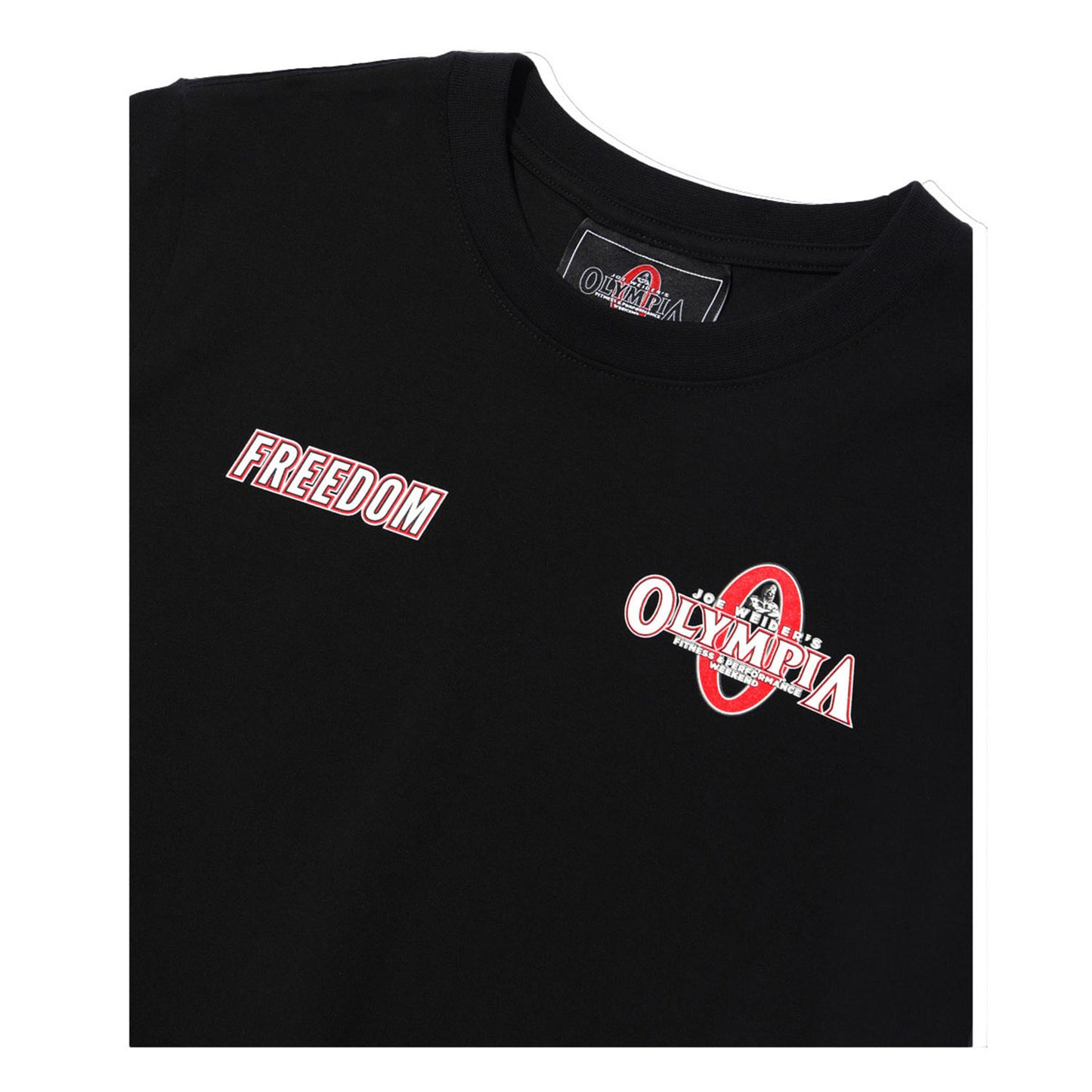 Womens Olympia Small Logo Crop T-Shirts (Black)