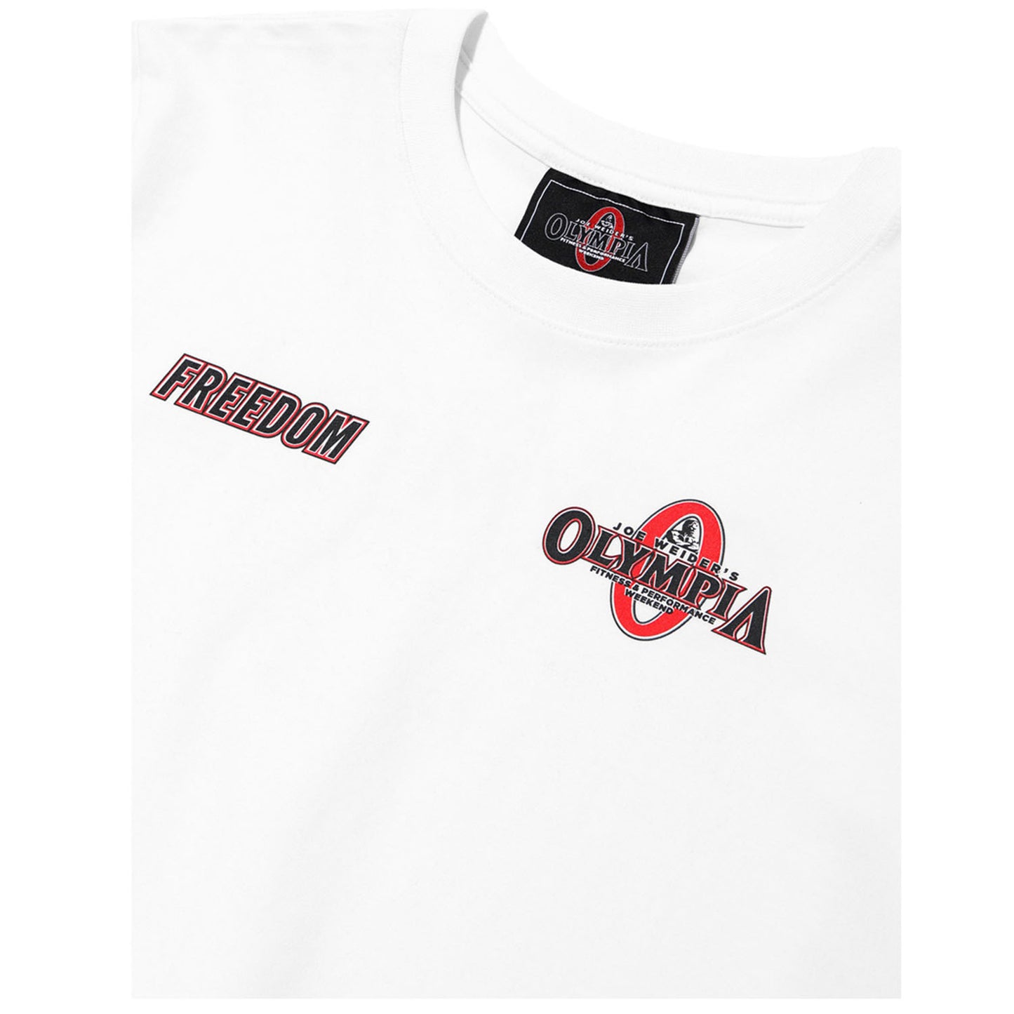 Womens Olympia Small Logo Crop T-Shirts (White)