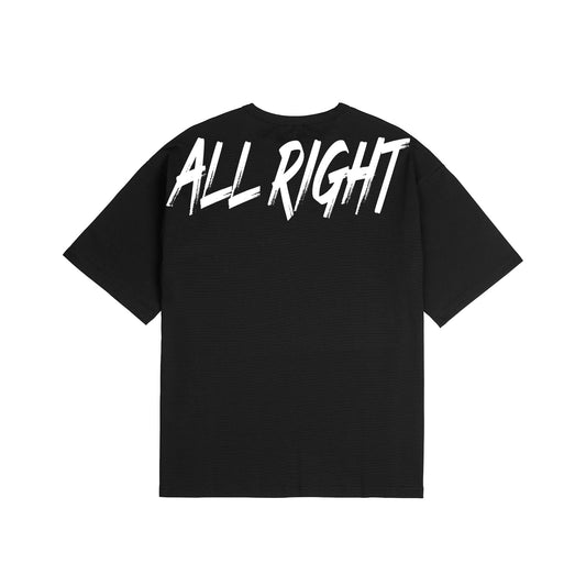 ALLRIGHT Back Printing OverFit T-Shirt (black)