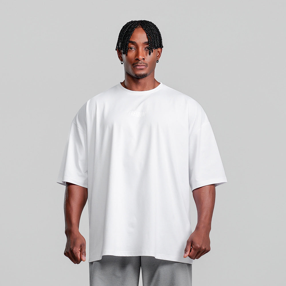 Essential Overfit T-Shirt (White/White)