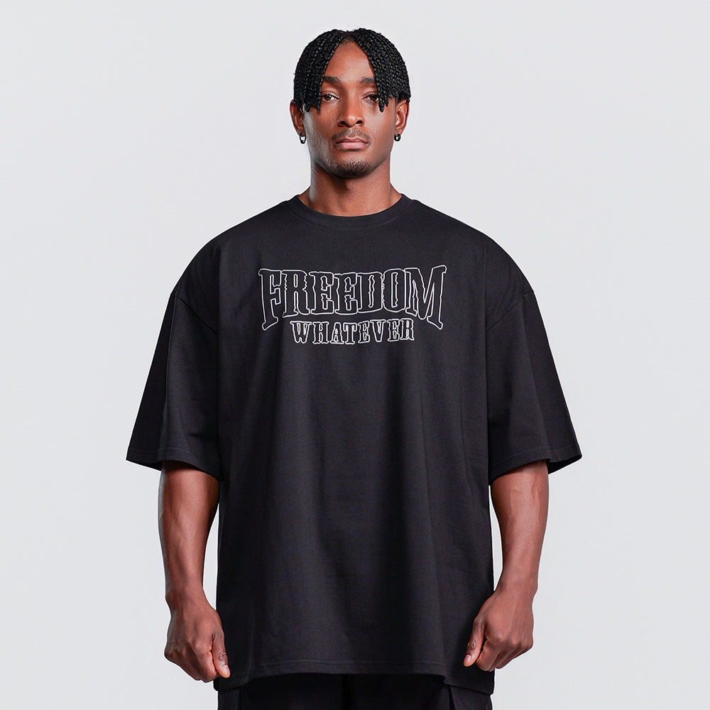 Panther Print T-shirt (Black)
