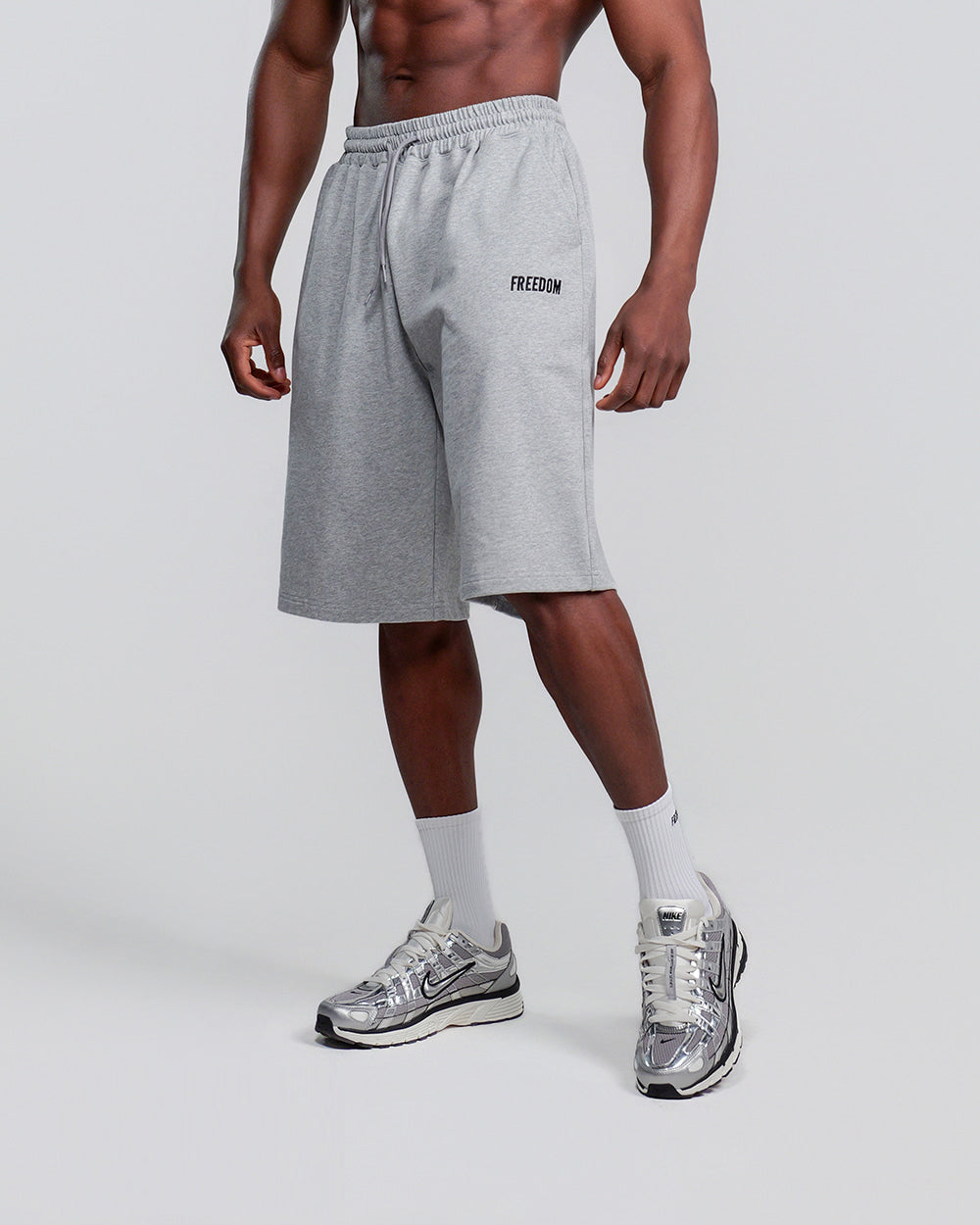 Basic Bermuda Cotton Shorts (Gray)