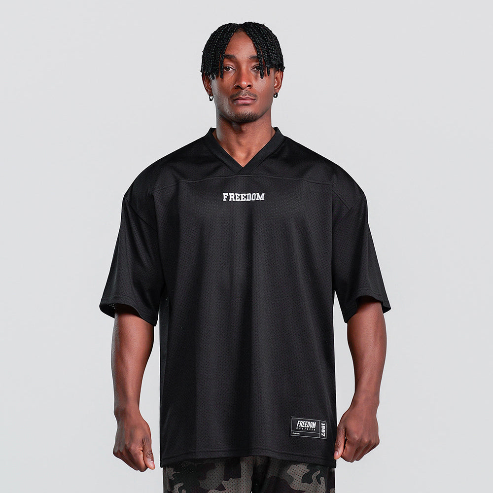 Entire Mesh Rugby Jersey (Black)