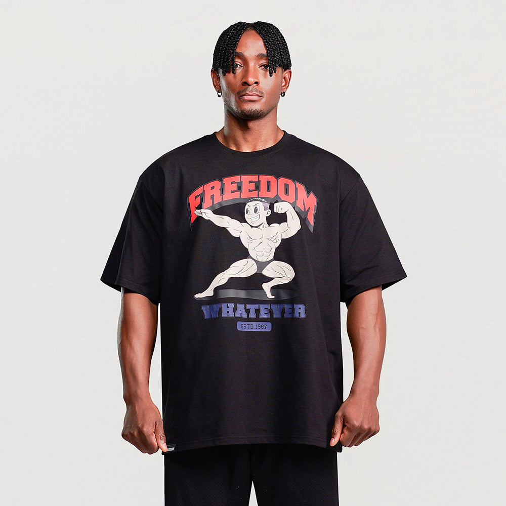 Signature Biceps Men Print T-shirt (Black)
