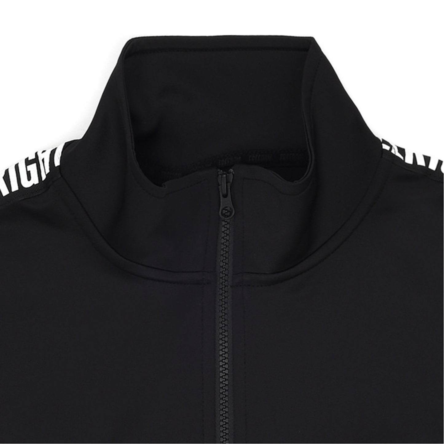 ALLRIGHT Lettering Jersey Jacket (Black/White)