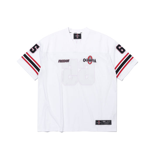 Olympia Small Logo Rugby Jersey (White)