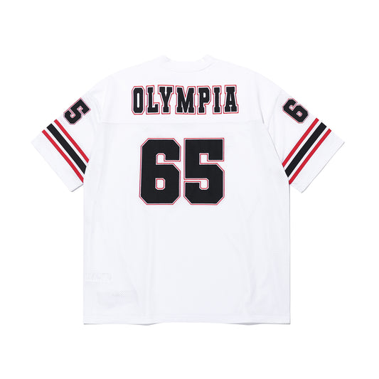 Olympia Small Logo Rugby Jersey (White)