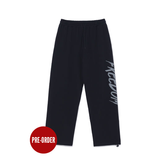 Back Logo Sweatpants (Black/Gray)