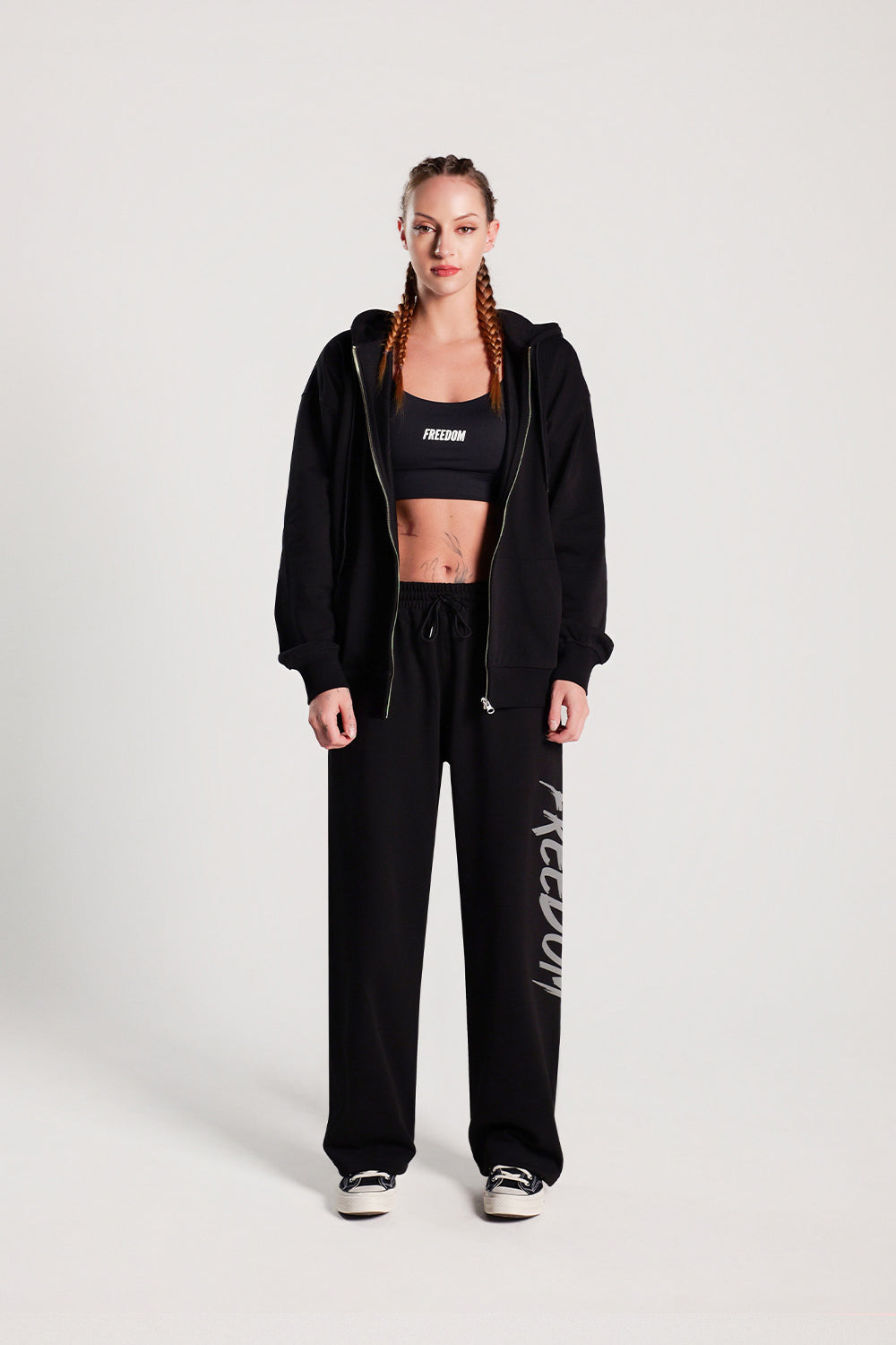 Back Logo Sweatpants (Black/Gray)