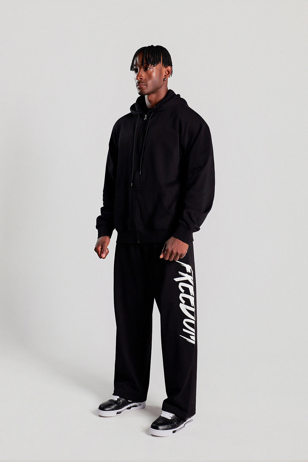 Back Logo Sweatpants (Black/White)