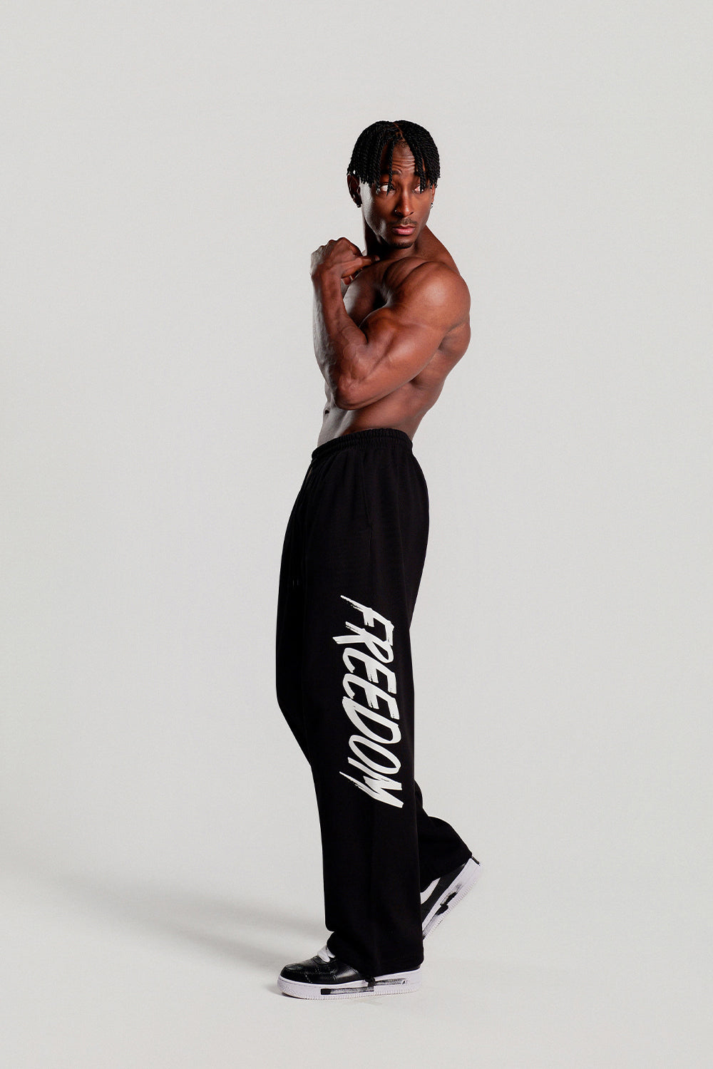 Back Logo Sweatpants (Black/White)