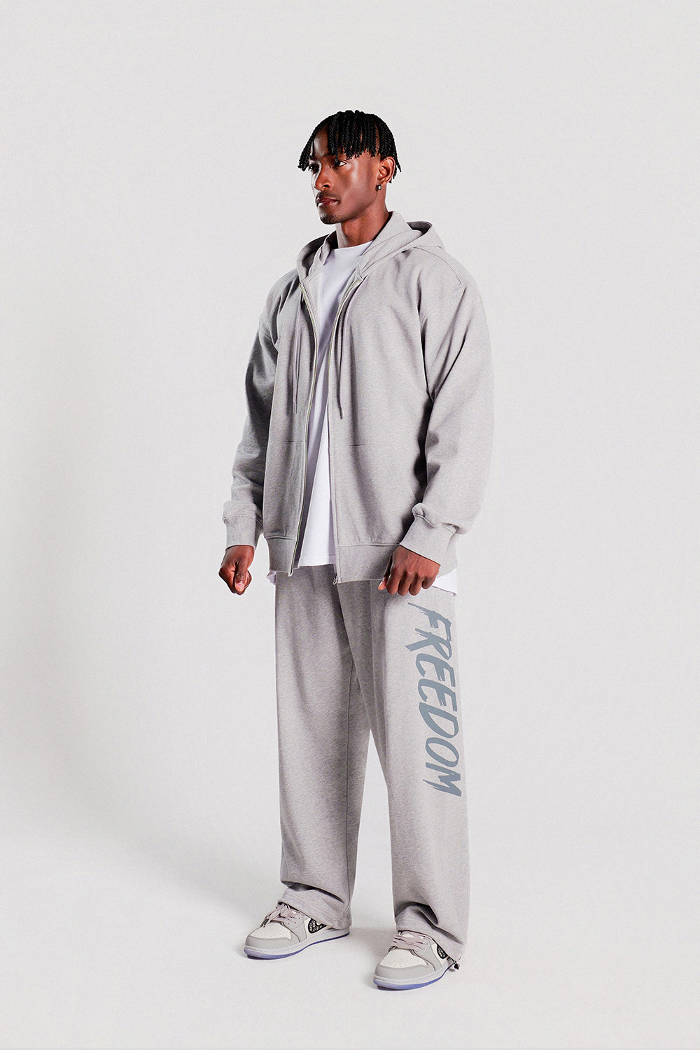 Back Logo Sweatpants (Gray)