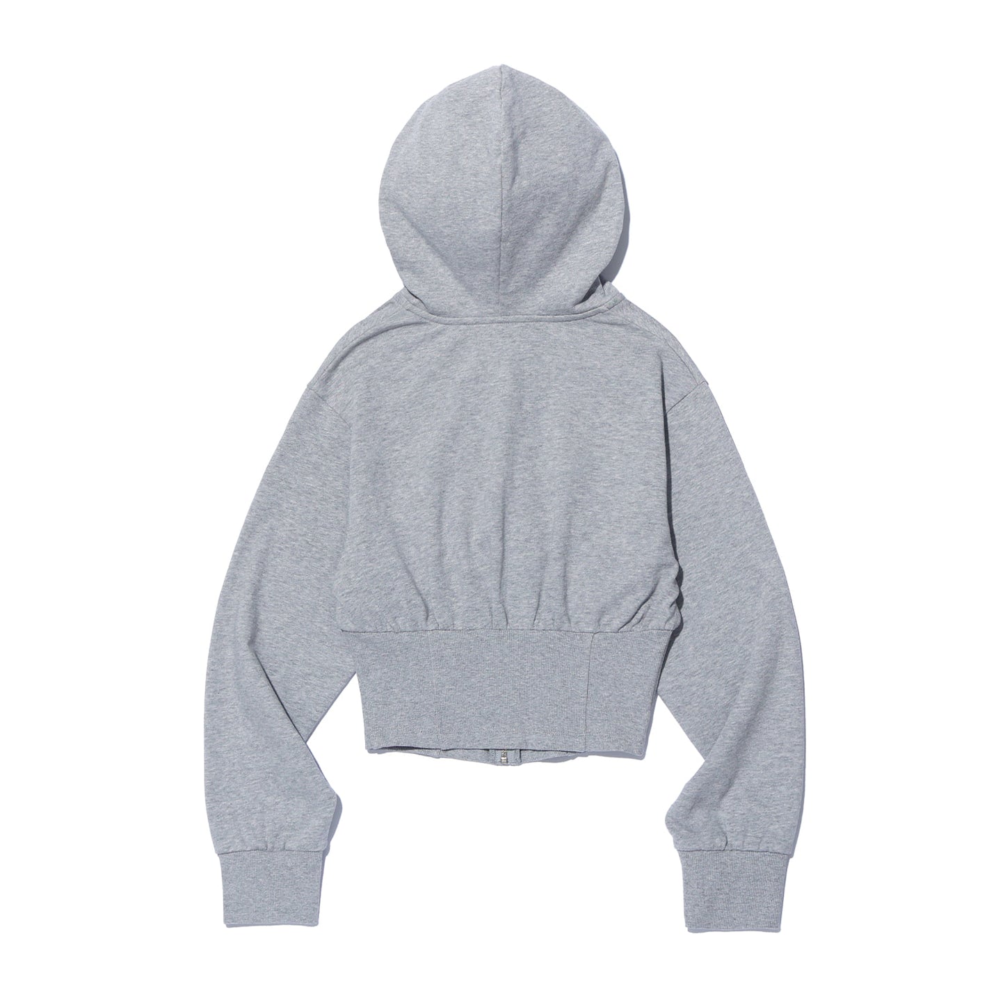Corset Slim Hooded Zip-up (Gray)