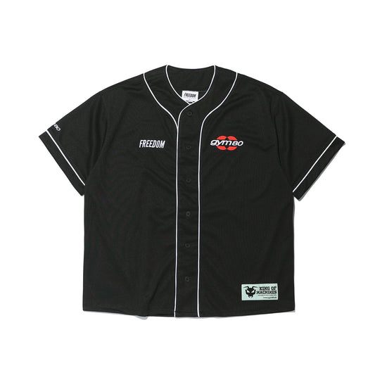 GYM80 Airmesh Baseball Jersey (Black)