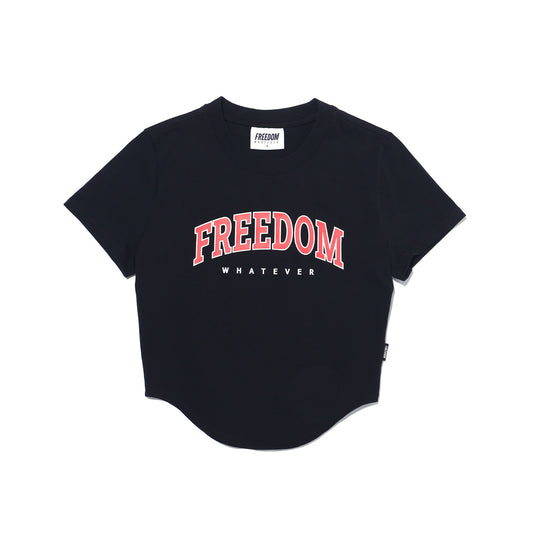 Freedom Arch Logo Crop T-shirt (Black)