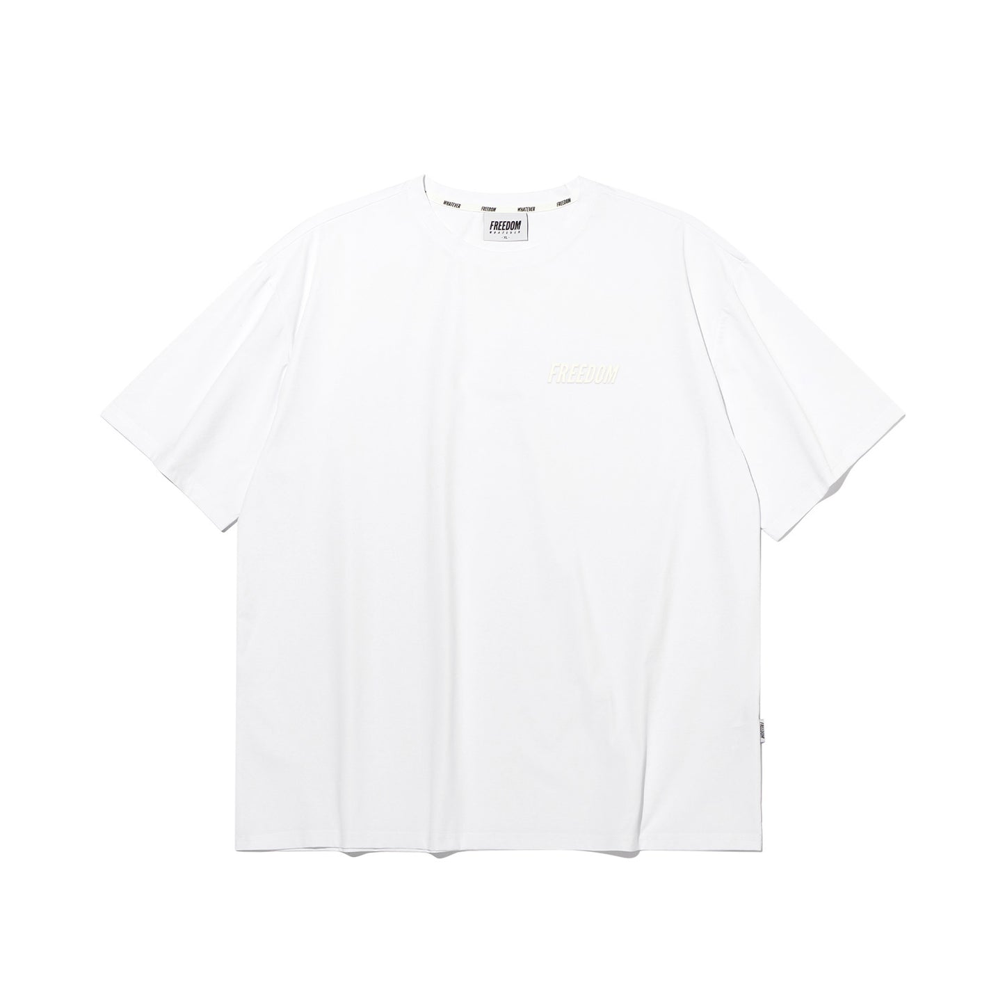 Essential Semi-Overfit T-Shirt (White/White)