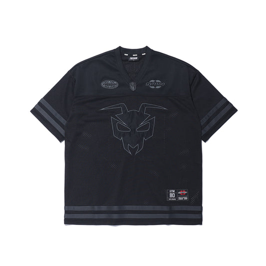 GYM80 Mesh Rugby Jersey (Black)