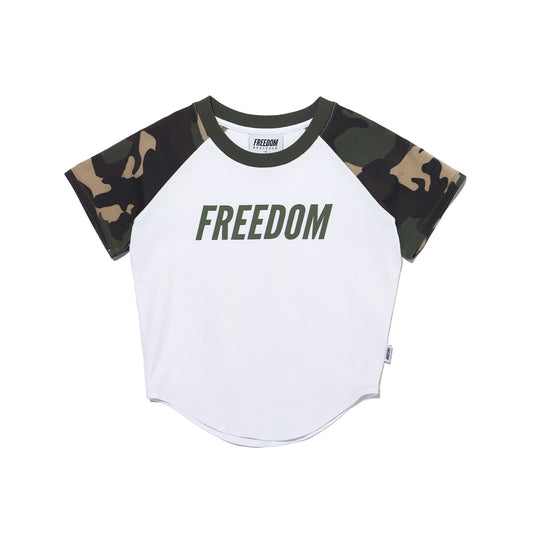 Women's Logo Raglan T-shirt (White Camo)