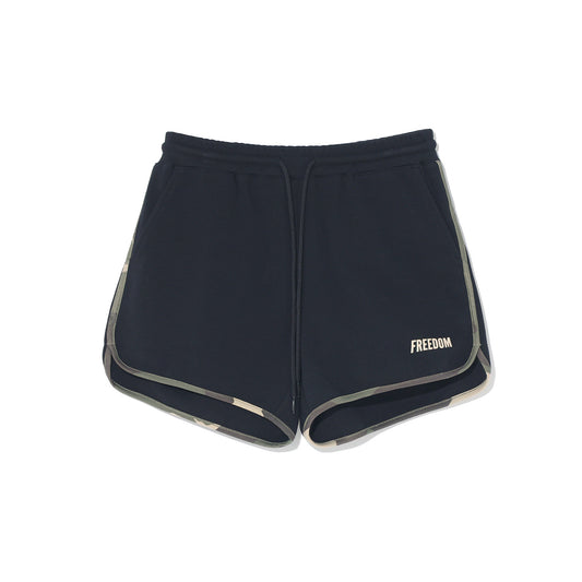 Women's Logo Yeezy Dolphin Shorts (Black Camo)