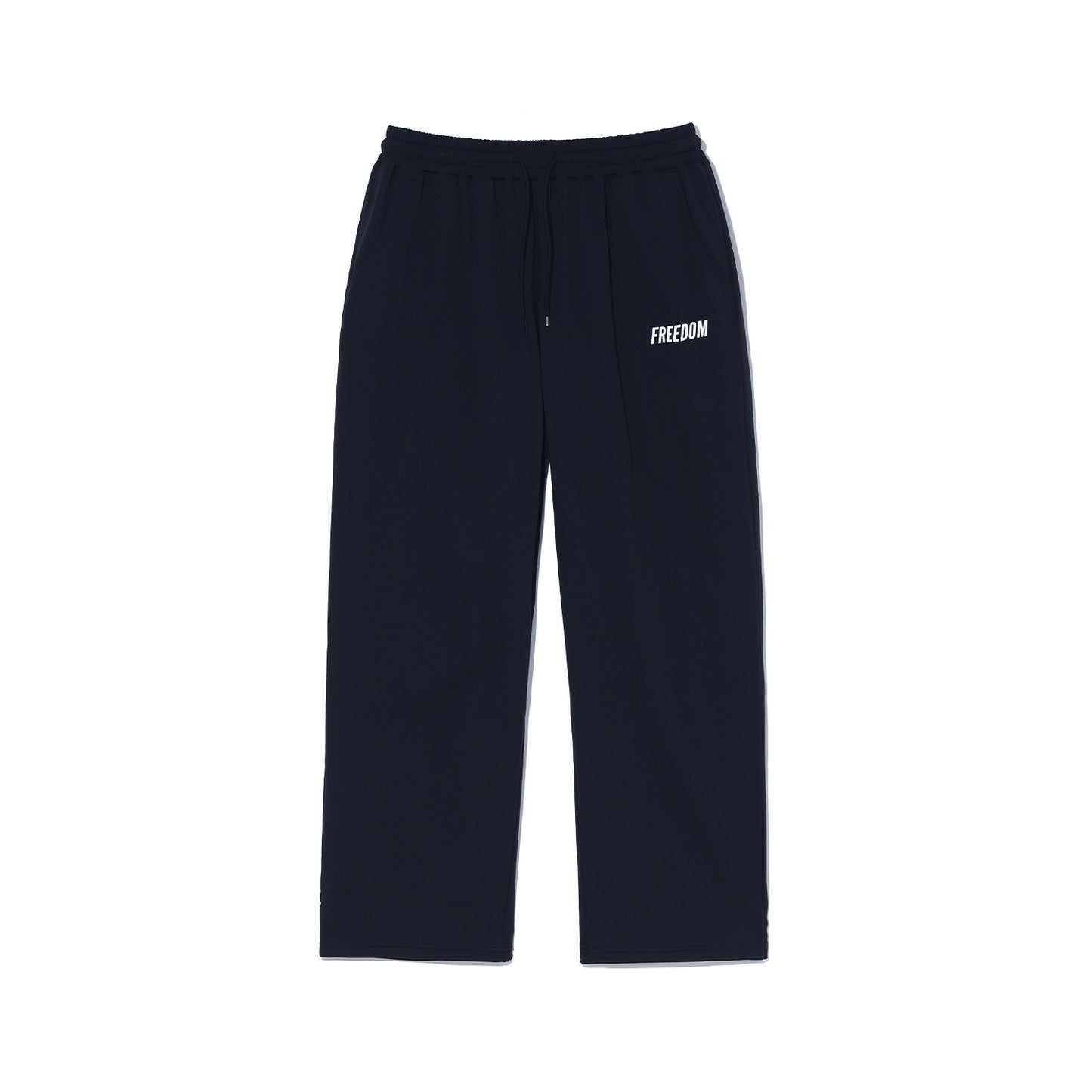 Essential Elastic Waist Wide Pants (Black)