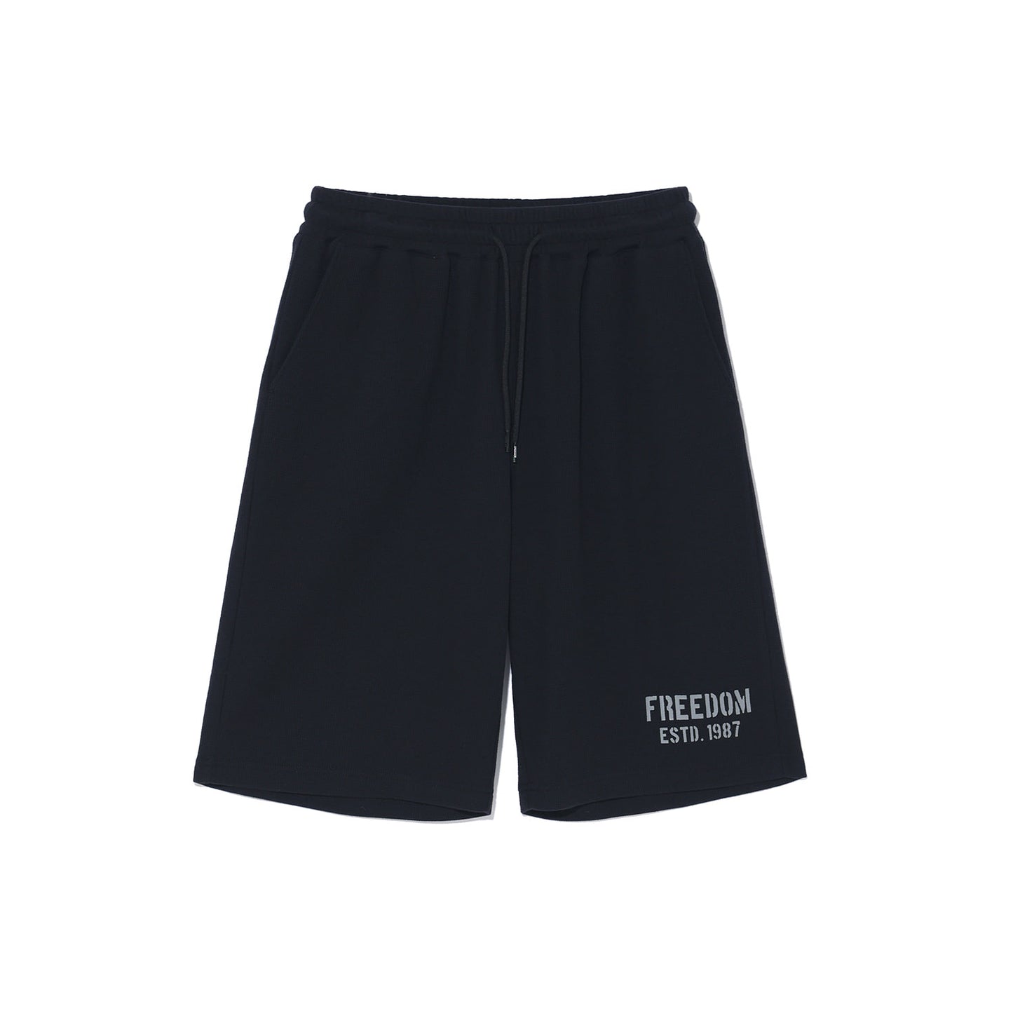 1987 Waffle Bermuda Shorts (Black)