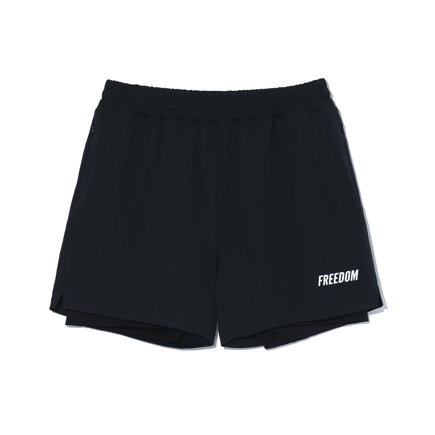 Essential Two-in-One Shorts (Black)