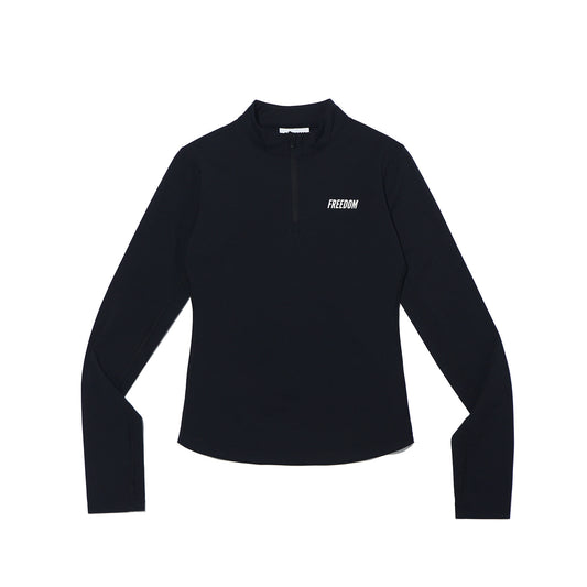 Essential Women Active Half-Zip (Black)