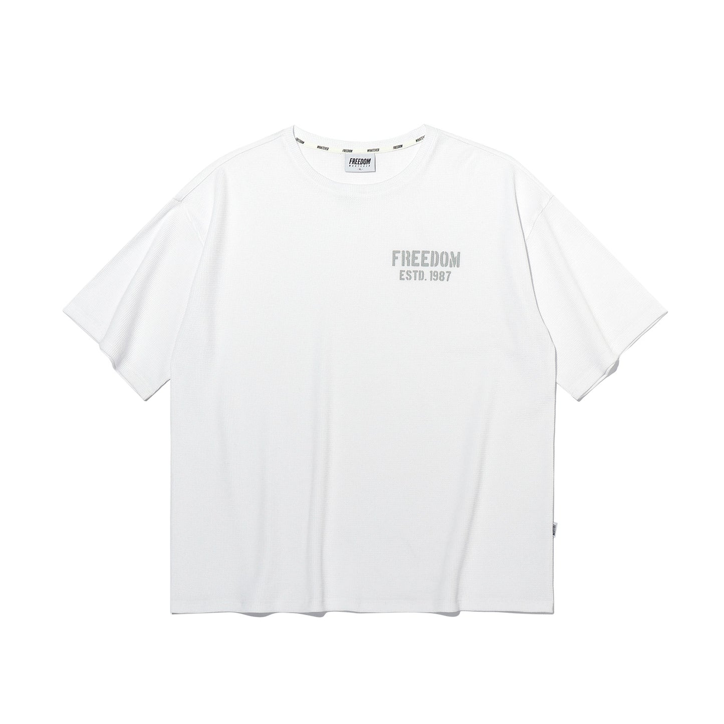 1987 Waffle Oversized T-shirt (White)