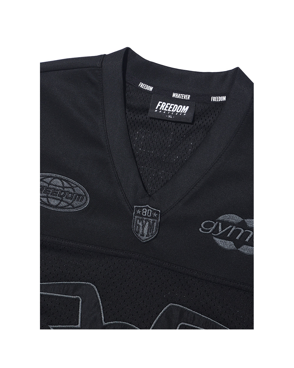 GYM80 Mesh Rugby Jersey (Black)