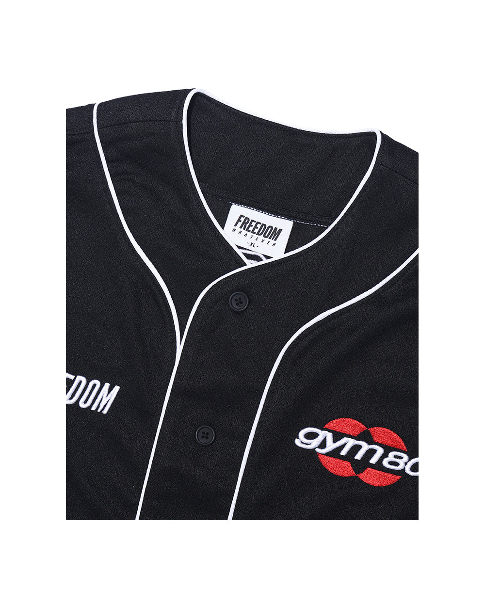 GYM80 Airmesh Baseball Jersey (Black)