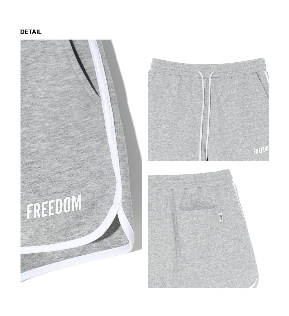 Women's Logo Yeezy Dolphin Shorts (Melange)
