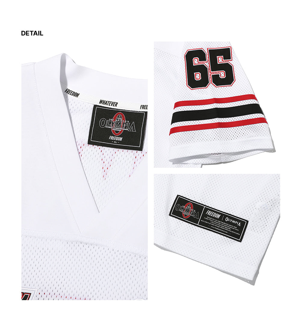 Olympia Small Logo Rugby Jersey (White)