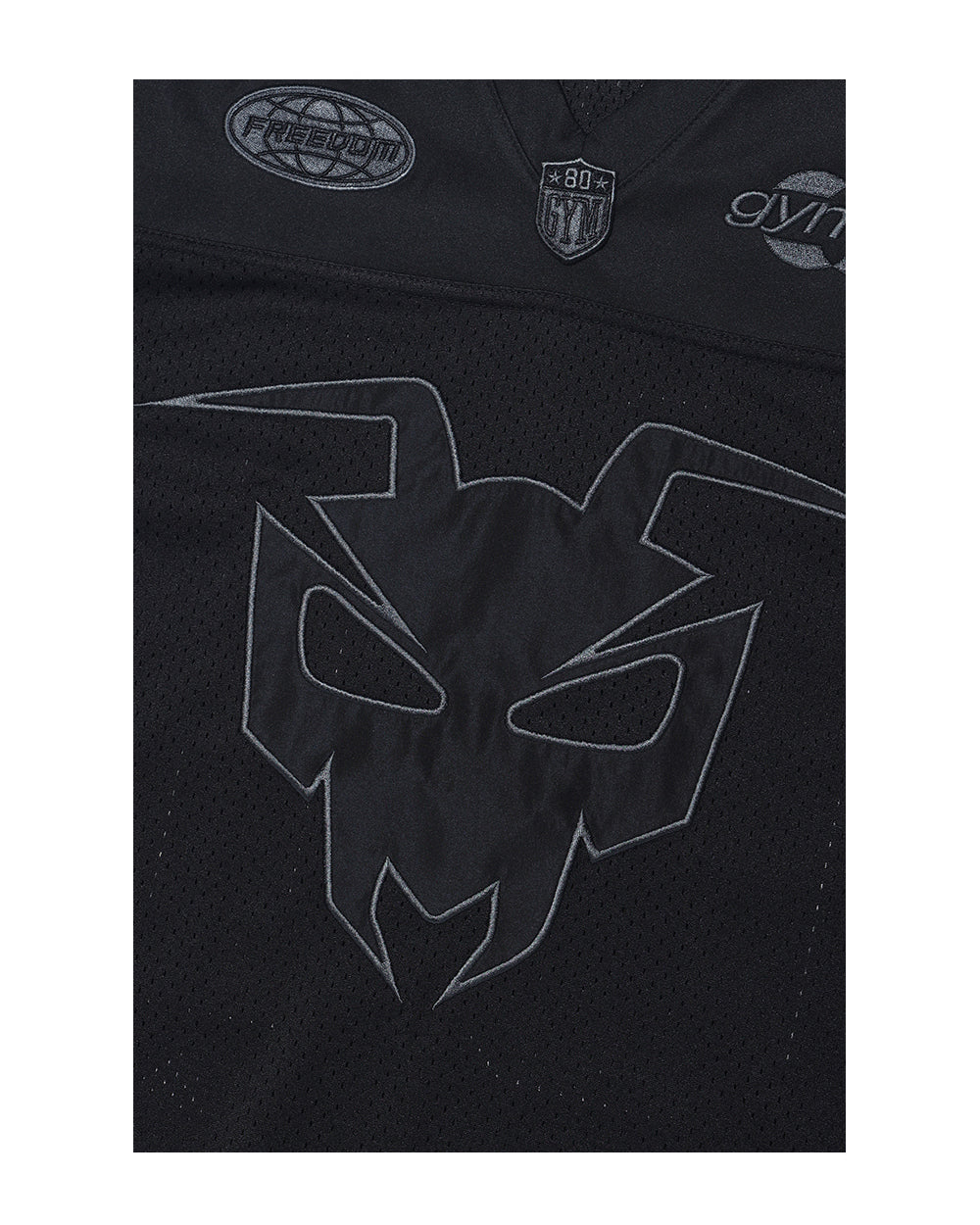 GYM80 Mesh Rugby Jersey (Black)