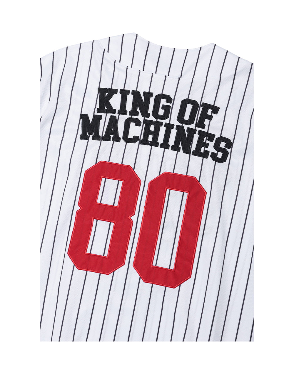 GYM80 Pinstripe Baseball Jersey (White)