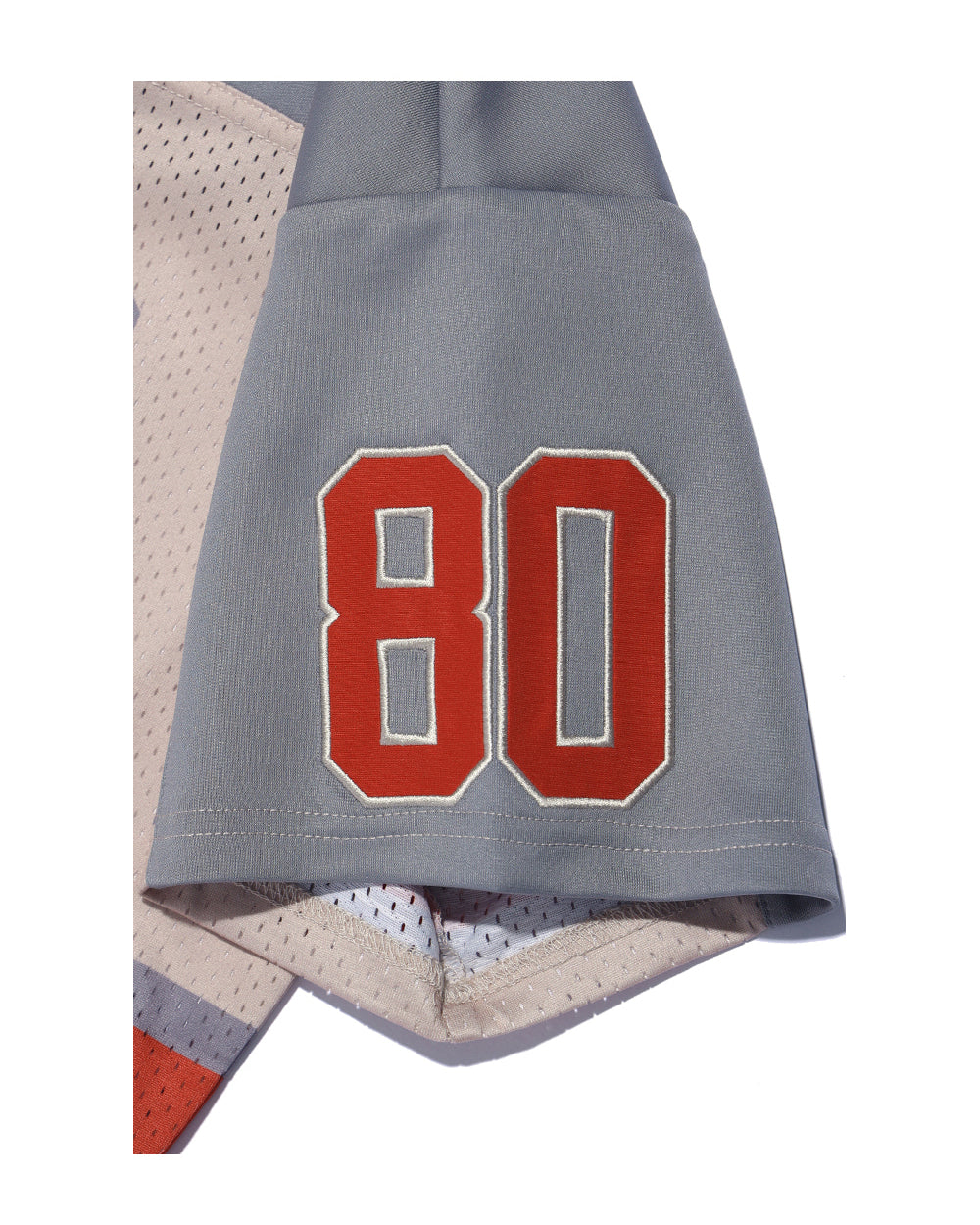 GYM80 Women's Retro Crop Rugby Jersey (Beige)