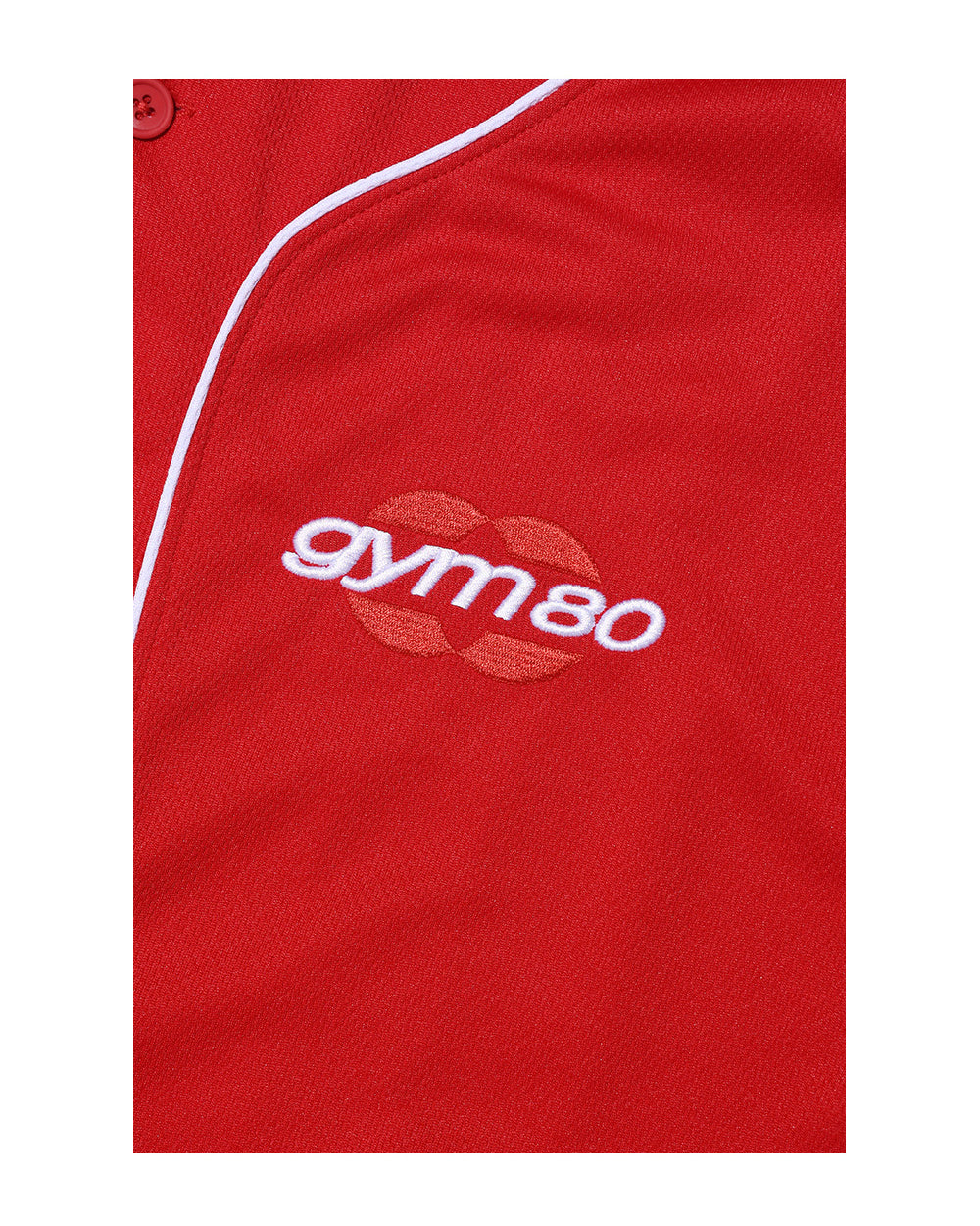 GYM80 Airmesh Baseball Jersey (Deep Red)