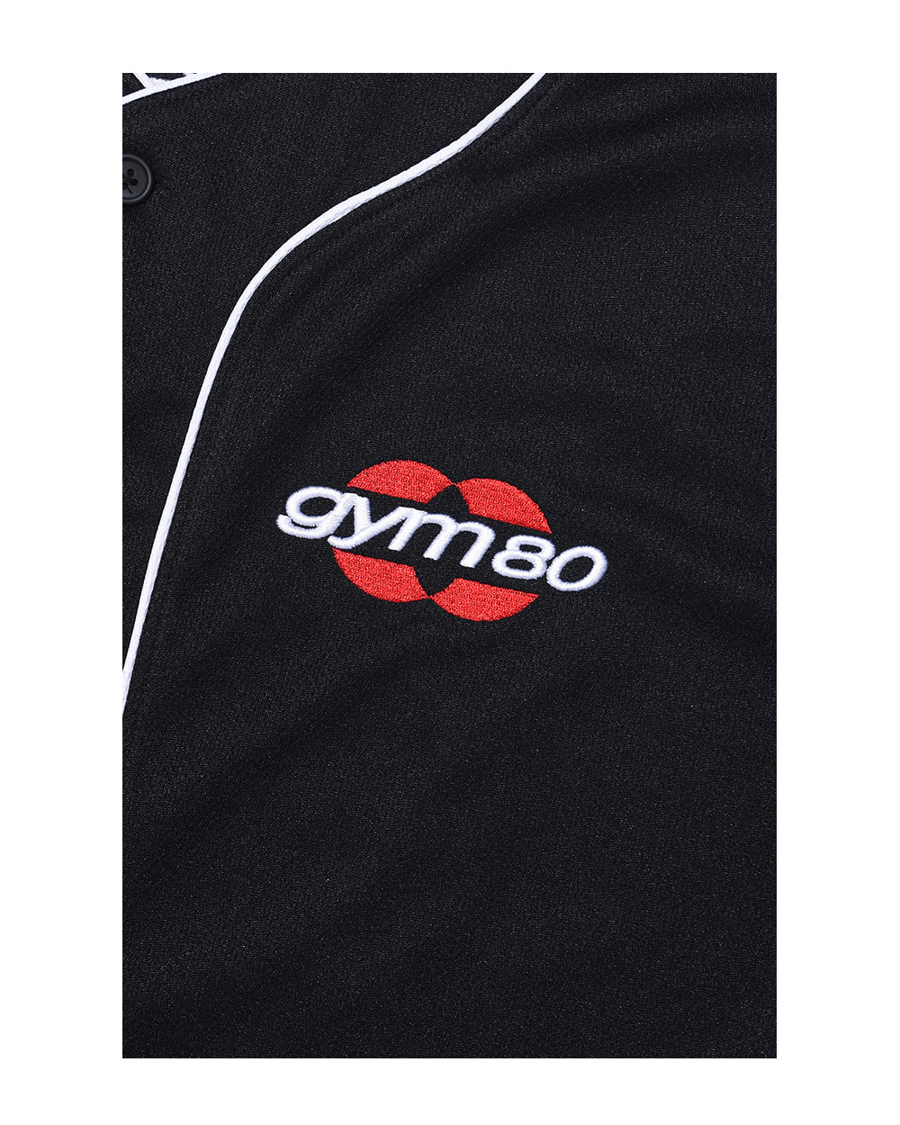 GYM80 Airmesh Baseball Jersey (Black)