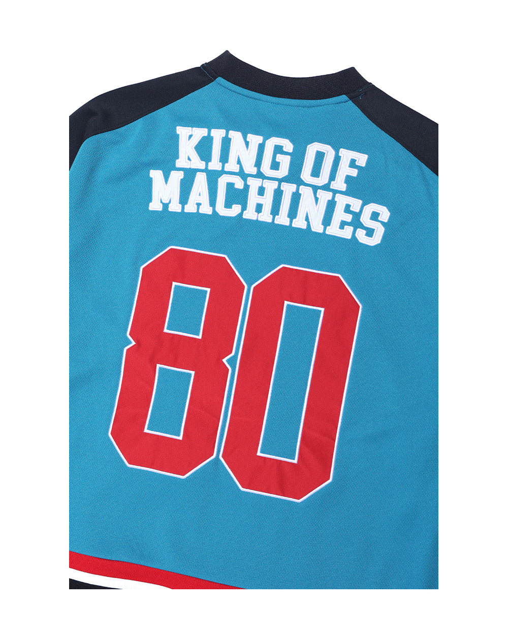 GYM80 Retro Long Sleeve Hockey Jersey (Blue)