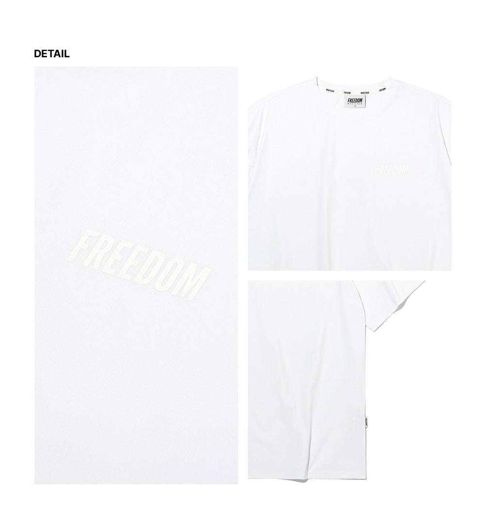 Essential Semi-Overfit T-Shirt (White/White)