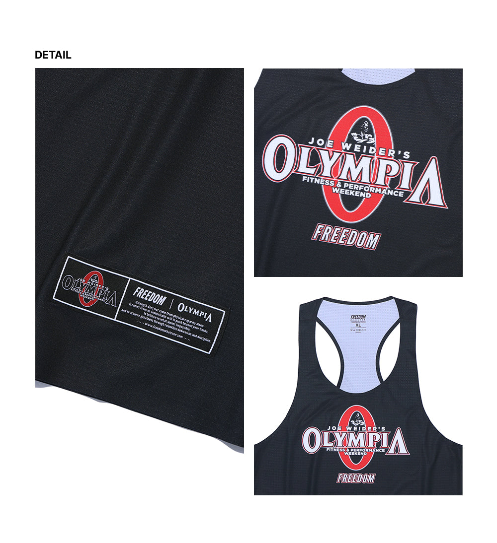 Olympia Big Logo Air Singlet (Black)