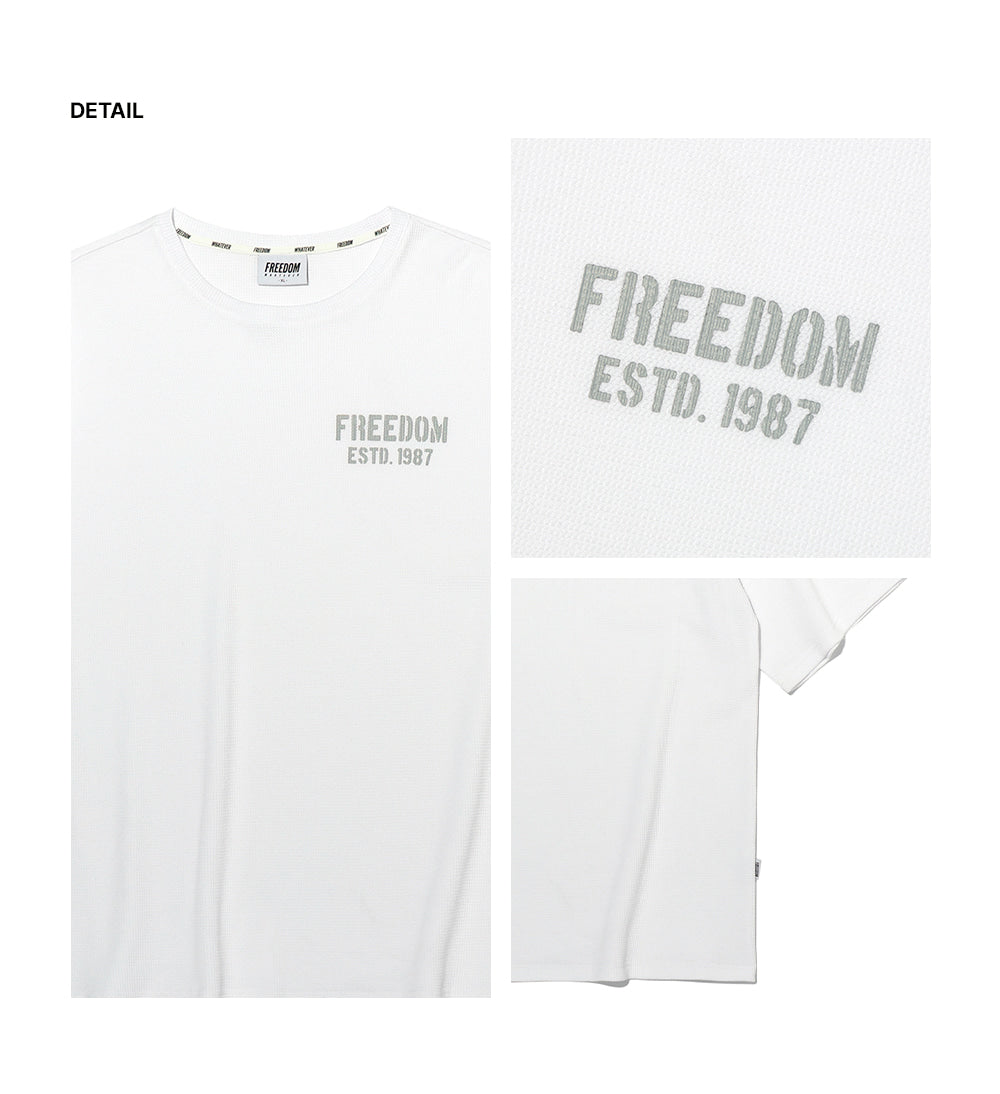 1987 Waffle Oversized T-shirt (White)