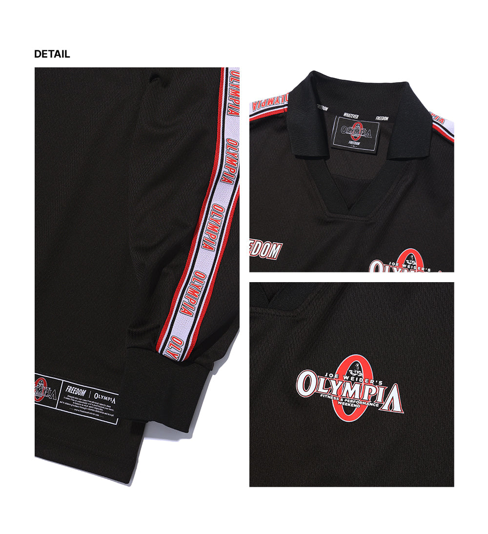 Olympia Lettering Football Long Sleeve (Black)