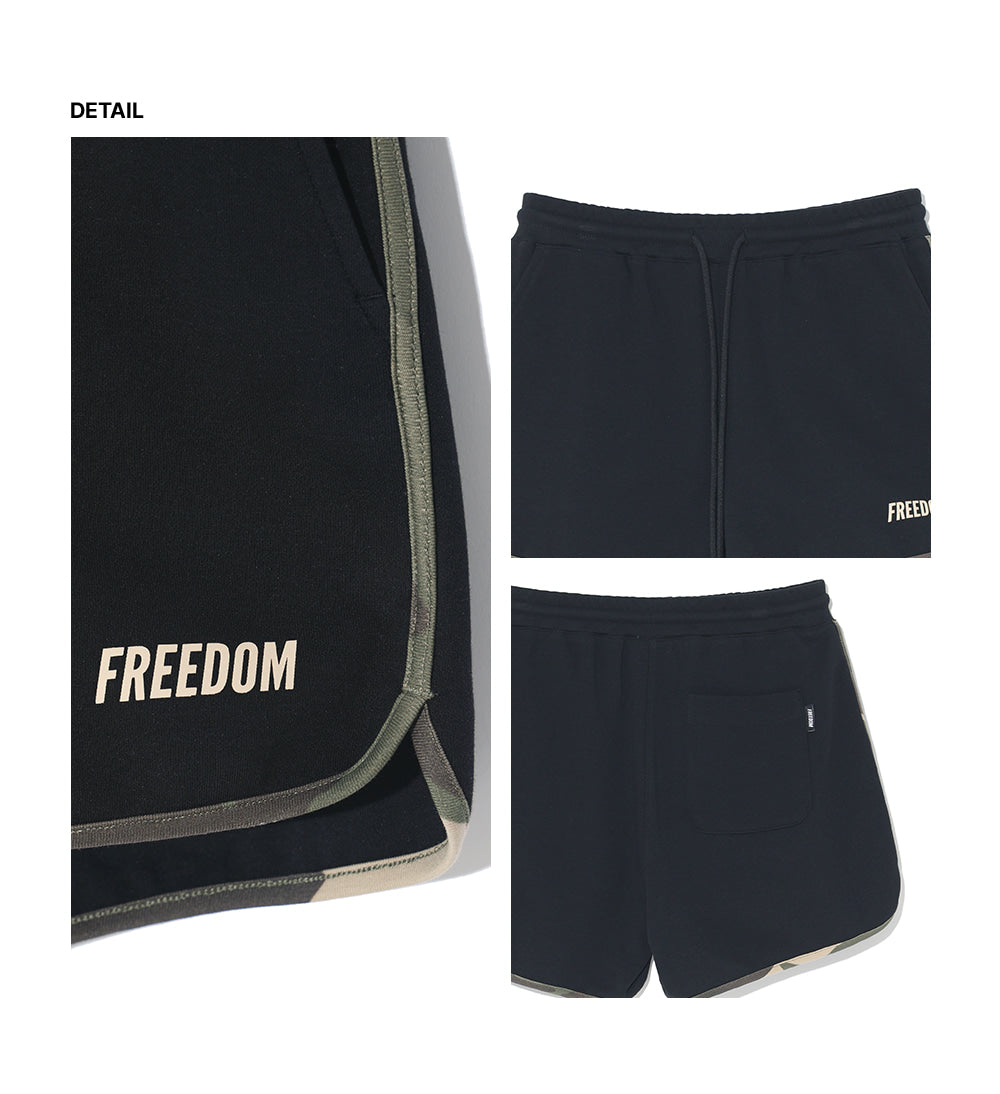 Women's Logo Yeezy Dolphin Shorts (Black Camo)