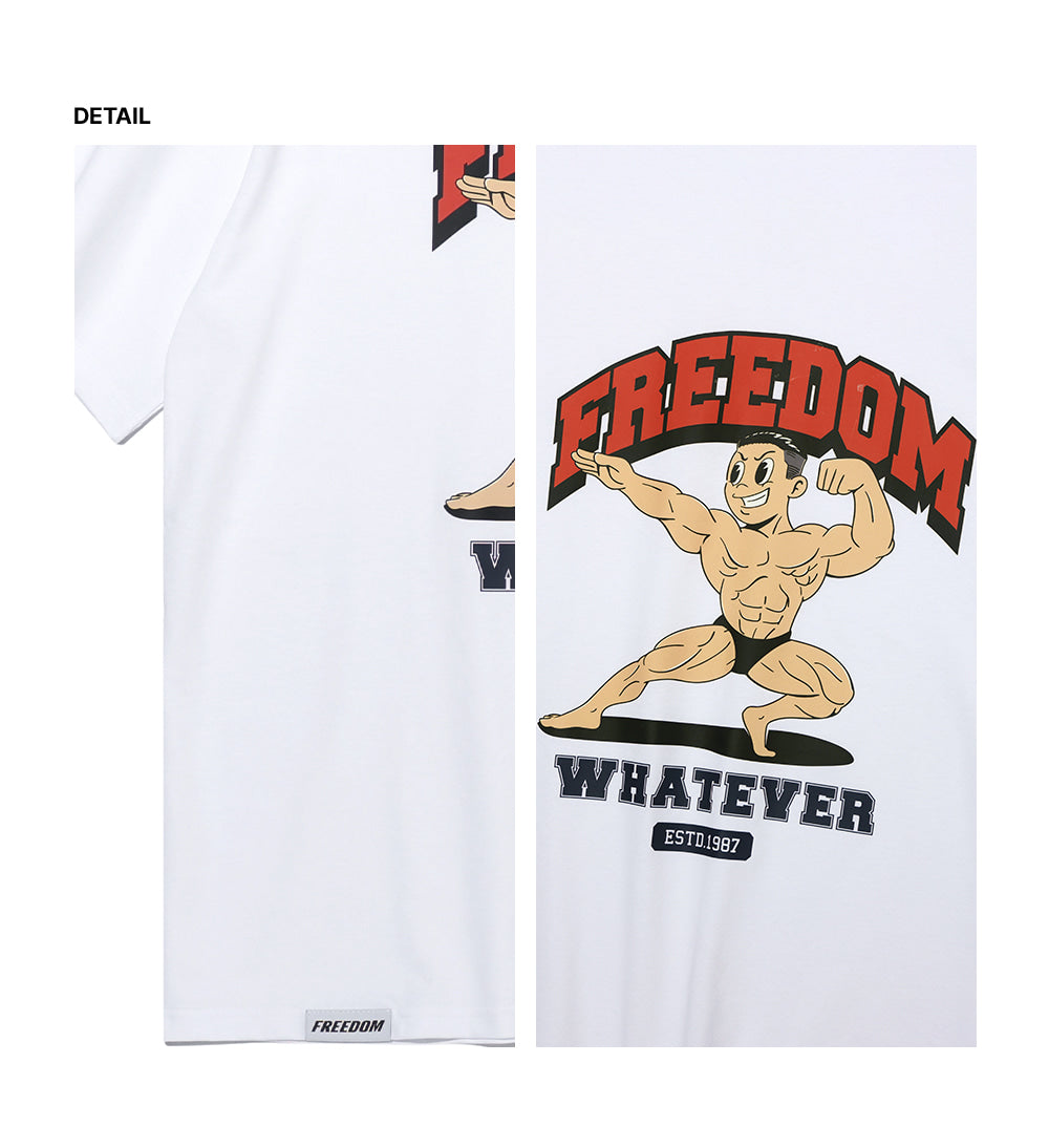 Signature Biceps Men Print T-shirt (White)
