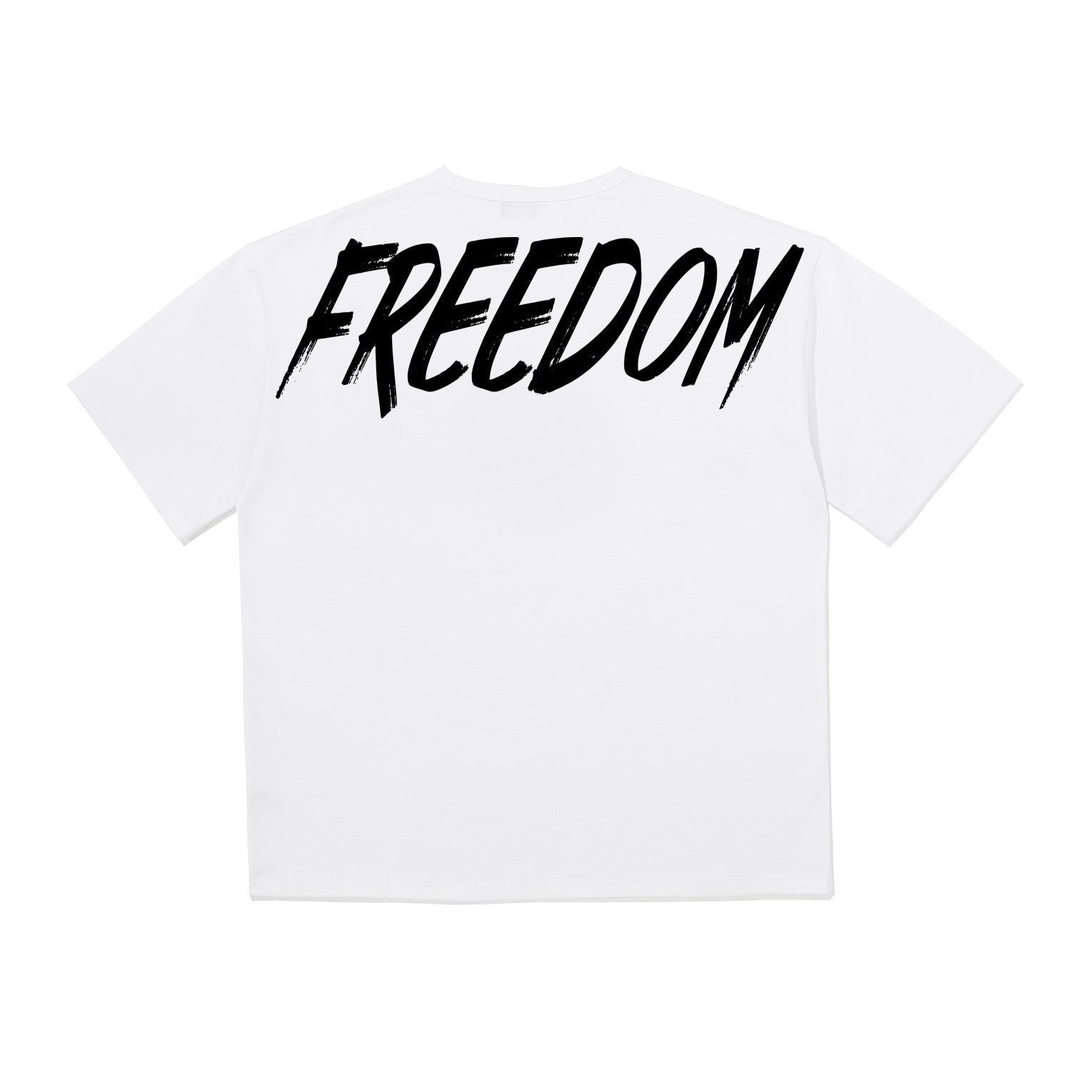 ☆FREEDOM☆ Whatever Semi Overfit Crop T-Shirt Black FD23MWT T-SHIRTS – Freedom Whatever HK