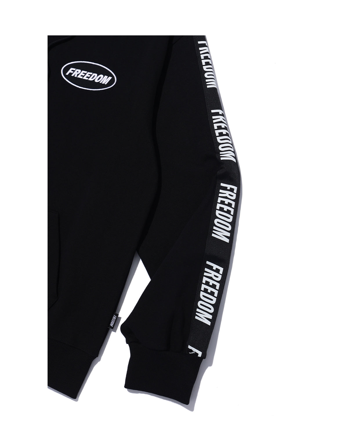 FREEDOM Lettering Hood Zip-up (Black)