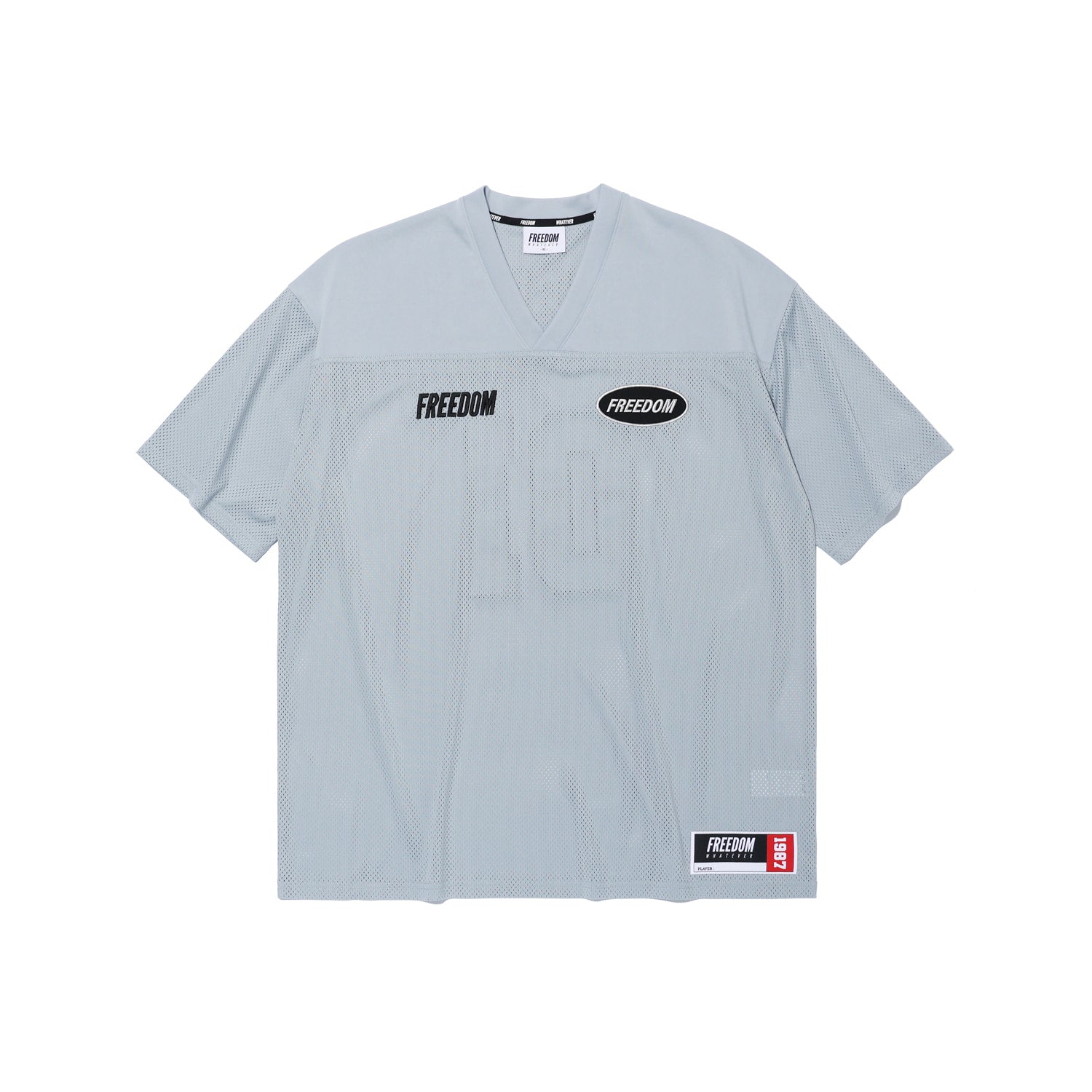 ☆FREEDOM☆ Mesh Rugby Jersey Cream FD23MMTS0820CR FREEDOM Mesh Rugby Jersey (Gray) – Freedom Whatever HK