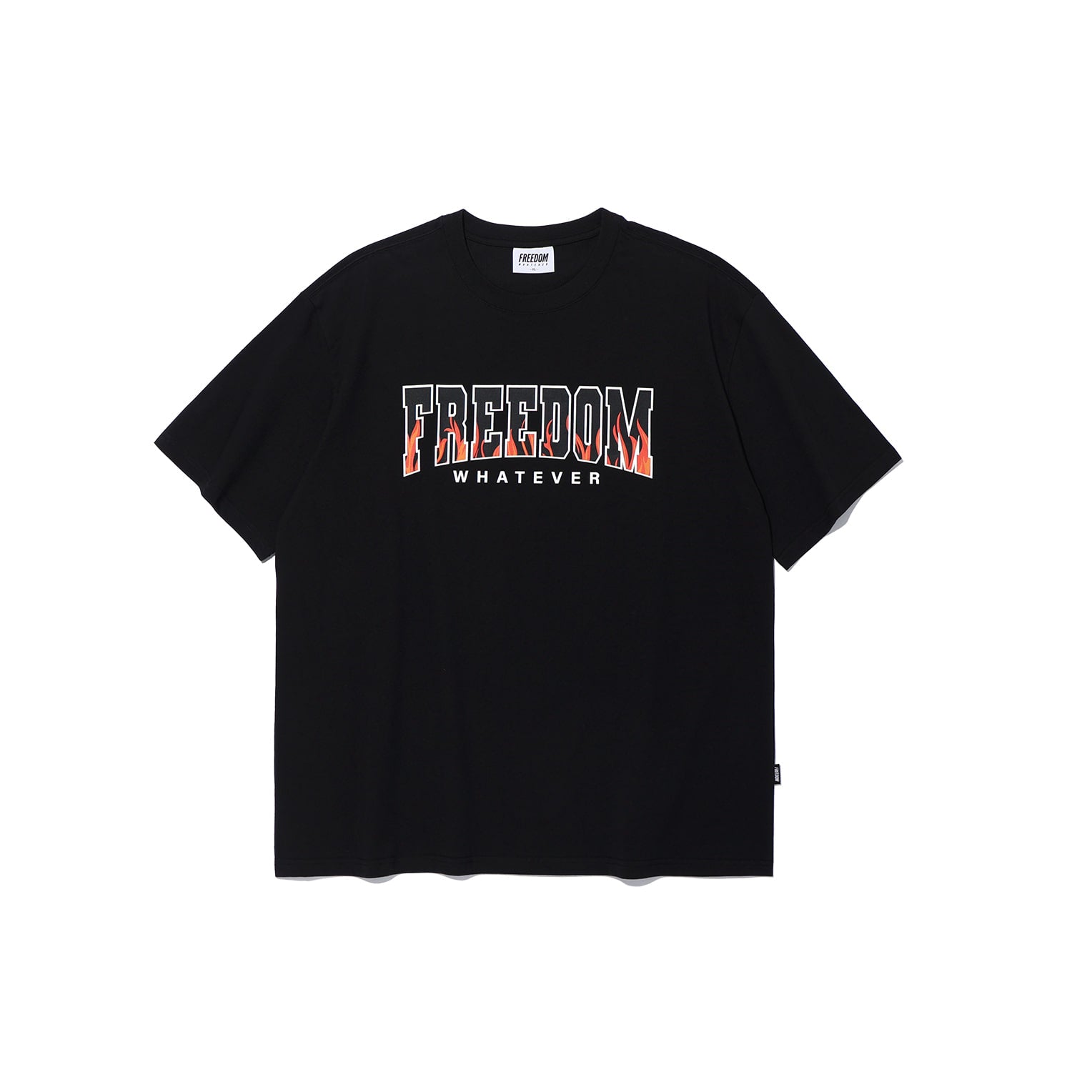 ☆FREEDOM☆ Overfit Back Print T-Shirt Black FD23MMTS1130BK Men's Freedom Collection | USA Theme T-Shirts, Pants & More