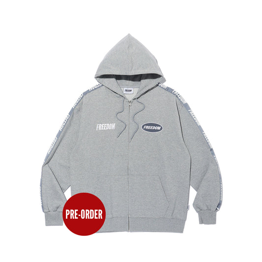 FREEDOM Lettering Hoodie (Gray)