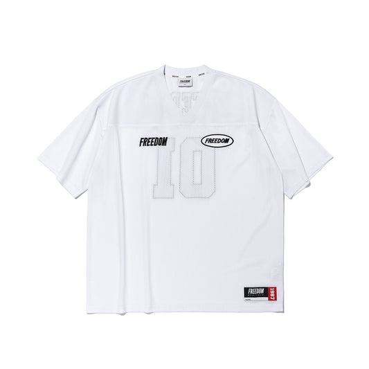FREEDOM Mesh Rugby Jersey (White/Black)